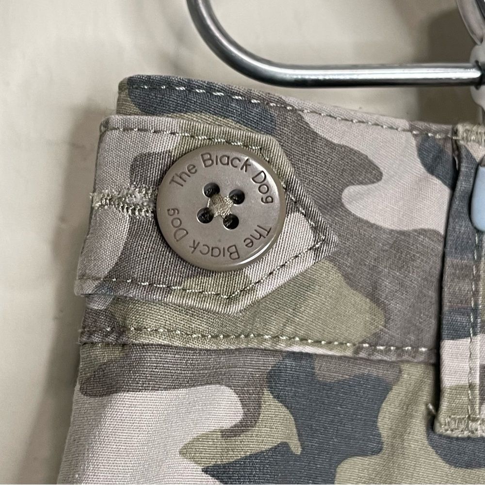 The Black Dog Camouflage Cargo Skirt Camo Straight Cotton Pockets Casual Women S - Picture 14 of 15